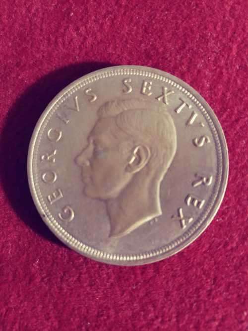 1952 S. Africa 5 shilling - silver