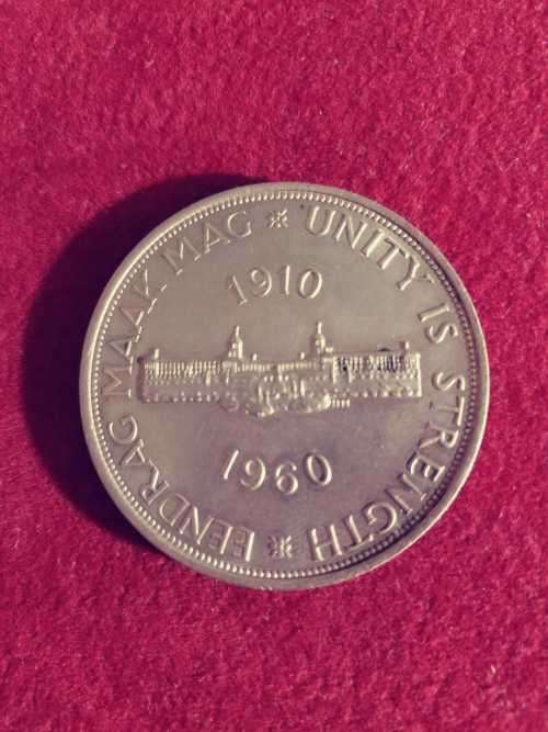 1960 S. Africa 5 shilling - silver