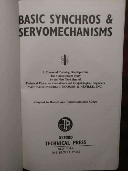 Basic Synchros & Servomechanisms - A Course of Training Developed for The United States Navy