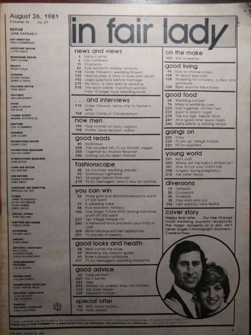 Fair Lady Magazine - August 26, 1981