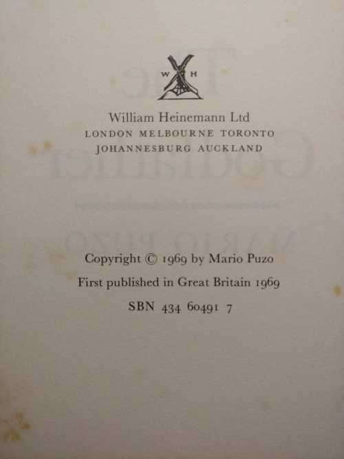 The Godfather - first edition