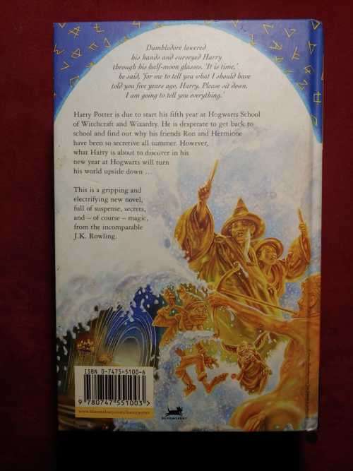 Harry Potter and the Order of the Phoenix - 2nd edition hardcover