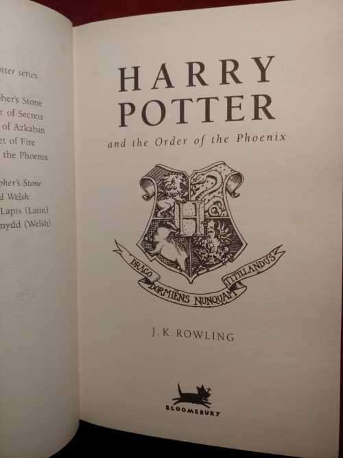 Harry Potter and the Order of the Phoenix - 2nd edition hardcover