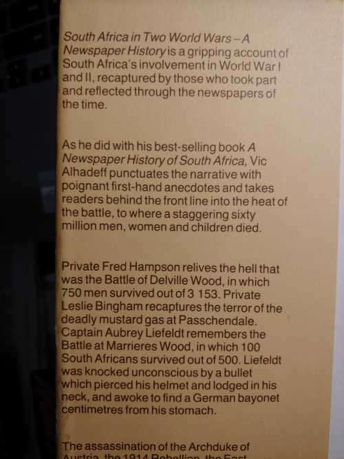 South Africa in Two World Wars - Vic Alhadeff