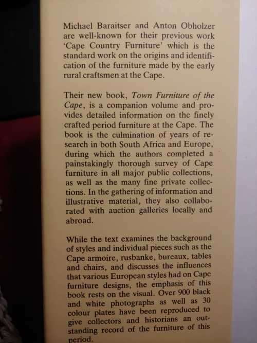 Town Furniture of the Cape