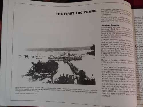 Royal Natal Yacht Club - Highlights of The First 125 Years 1858-1983