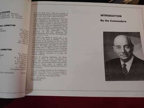 Royal Natal Yacht Club - Highlights of The First 125 Years 1858-1983