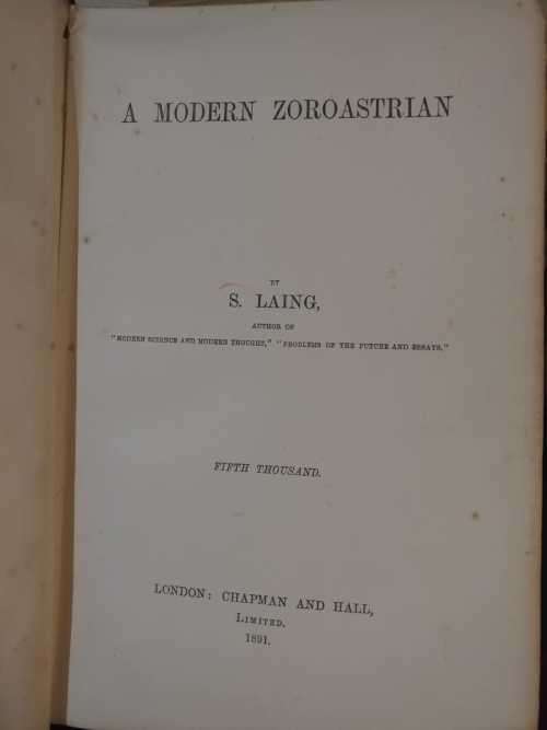 A Modern Zoroastrian - S. Laing
