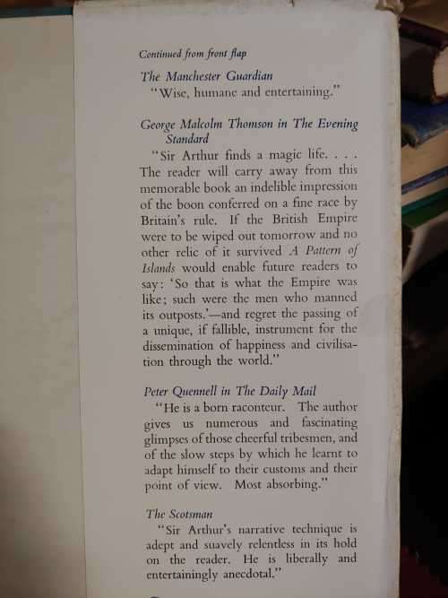 A Pattern Of Islands - Arthur Grimble