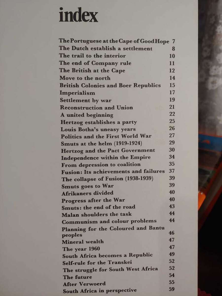 History of South Africa - W. J. de Kock