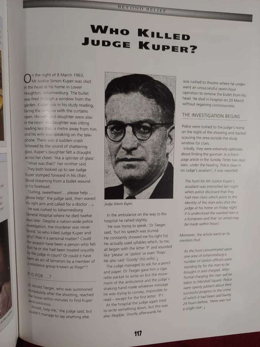 Beyond Belief - Murders & Mysteries of Southern Africa