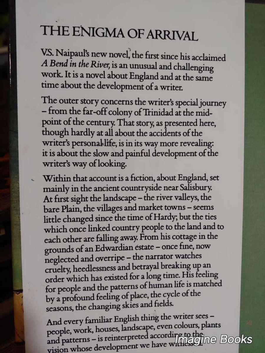 The Enigma of Arrival - V. S. Naipaul