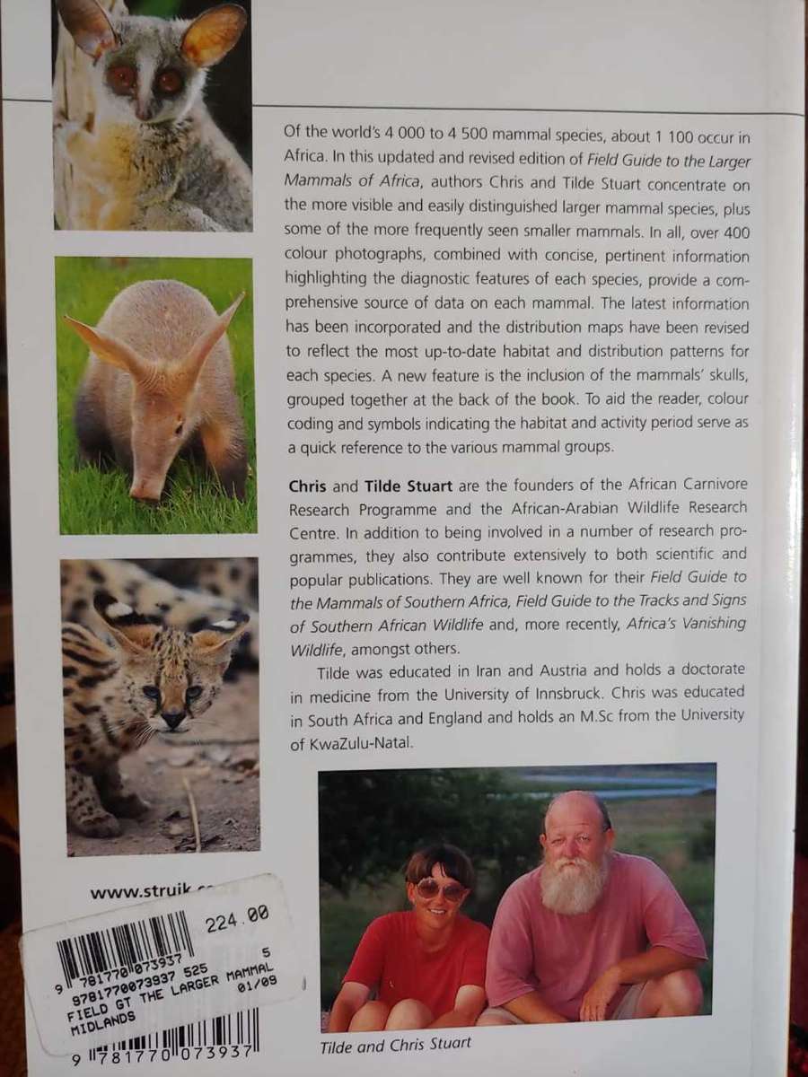 Mammals  of Africa - Field Guide