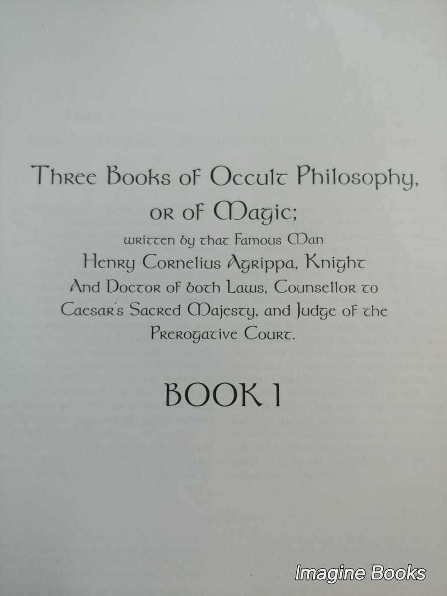 Three Books of Occult Philosophy