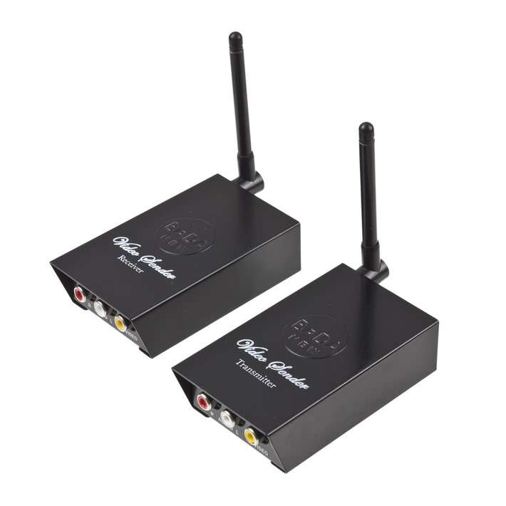 2.4GHz Wireless Audio/Video AV  Signal  Transmitter Sender Receiver - CCTV VCR DVD