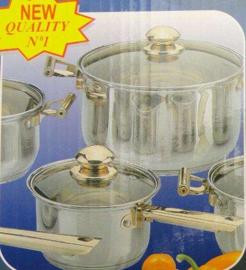 13 Piece 18/10 Stainless Steel Cookware Pot Set - NON STICK - BRAND NEW
