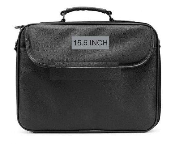 15.6" LEATHERETTE LAPTOP NOTEBOOK CARRYING BAG CASE w/ HANDLE