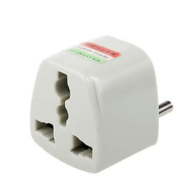 US Flat Pin  to EU / SA Round Pin Travel Plug Adapter Converter