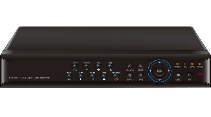 8 Channel  H.264 Network DVR, Support D1 - CCTV Security Digital Video Recorder - 8ch