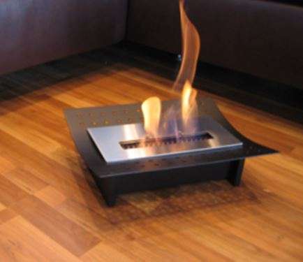Glass Ethanol Biofire Fireplace (Stainless steel Frame) Available in 4 Designs