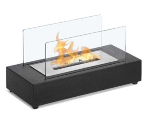 Glass Ethanol Biofire Fireplace (Stainless steel Frame) Available in 3 Designs