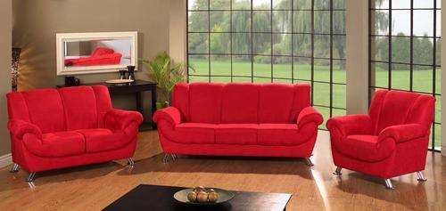 Modern 3 Piece Lounge Suite (6 Seater) Imported Brushed SUEDE Fabric (Sofa, Couch Set)