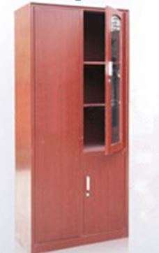 Wooden grain filing cabinet