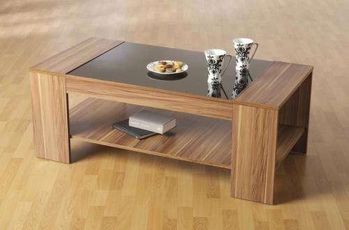 Hazlo Wooden Coffee Table (Light Walnut)