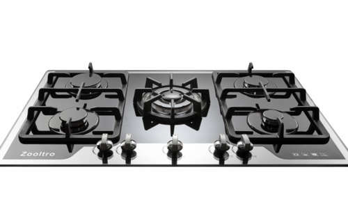5 burners Gas Hob Cooktop  - Tempered Glass Top with Automatic ignition
