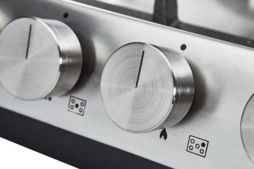 Zooltro 5 burners Stainless Steel Gas Hob Cooktop  - Tempered Glass Top with Automatic ignition