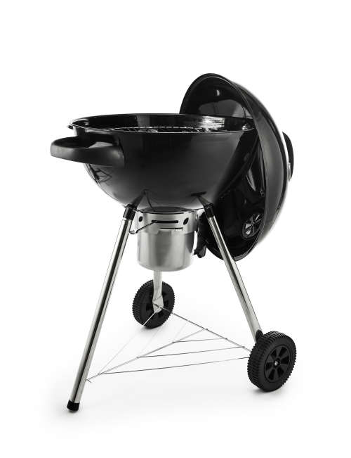 Round Kettle Charcoal BBQ Braai Grill (57cm) w/  Ash Catcher and Thermometer