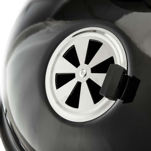 Round Kettle Charcoal BBQ Braai Grill (57cm) w/  Ash Catcher and Thermometer