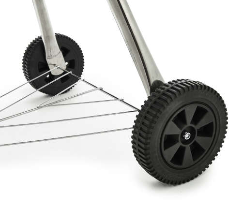 Round Kettle Charcoal BBQ Braai Grill (57cm) w/  Ash Catcher and Thermometer