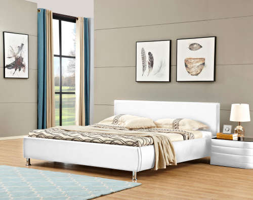 Hazlo Aleksandr Faux Leather Bed Base with Headboard -  (Queen and King Available)