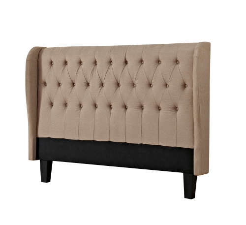 Cabeceira Tufted Upholstered Wingback Headboard by Hazlo Furniture - Queen size