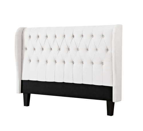 Cabeceira Tufted Upholstered Wingback Headboard by Hazlo Furniture - Queen size