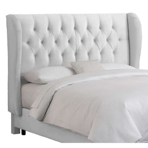 Cabeceira Tufted Upholstered Wingback Headboard by Hazlo Furniture - Queen size