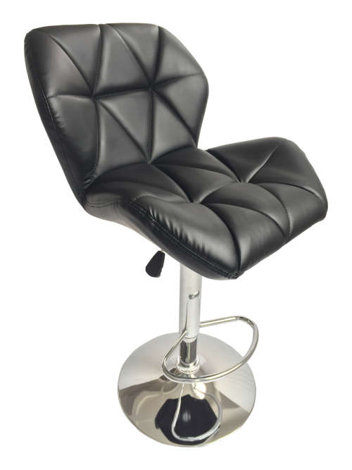 Hazlo Modern Adjustable Swivel Faux Leather Kitchen Bar Stool Chair | Set of 2