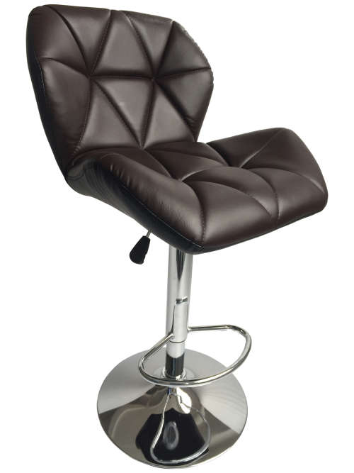 Hazlo Modern Adjustable Swivel Faux Leather Kitchen Bar Stool Chair | Set of 2