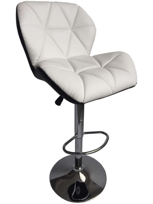 Hazlo Modern Adjustable Swivel Faux Leather Kitchen Bar Stool Chair | Set of 2