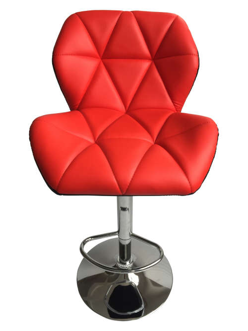 Hazlo Modern Adjustable Swivel Faux Leather Kitchen Bar Stool Chair | Set of 2