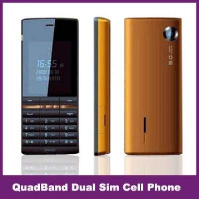 Quad band dual sim  mobile Cell phone, With Camera, Bluetooth, FM, Multimedia Player