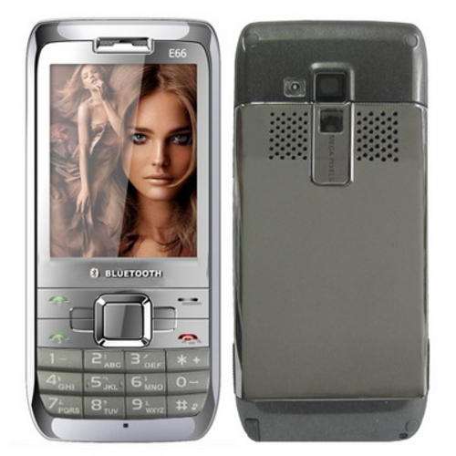 E66 Dual Sim Touch Screen Cell Phone, 3D surrounds innervations sound.