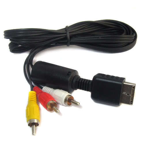 AV AUDIO VIDEO CABLE FOR SONY PLAYSTATION 3 & 2 (PS2 & PS3)