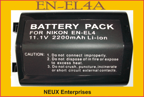 Nikon EN-EL4a Rechargeable Battery pack **BRAND NEW**