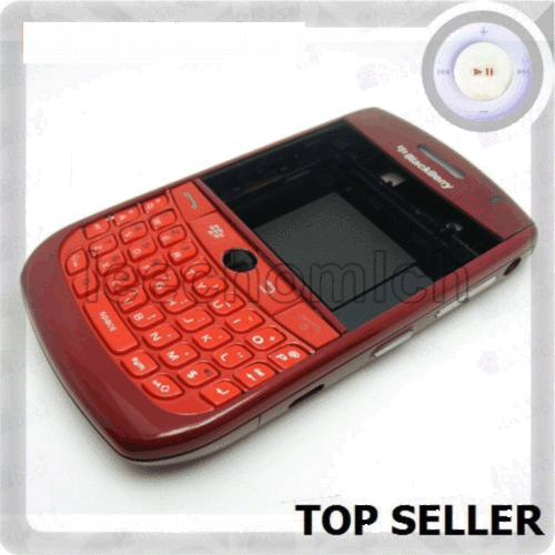 Blackberry Curve Javelin 8900 red Full FACEPLATE Housing Cover
