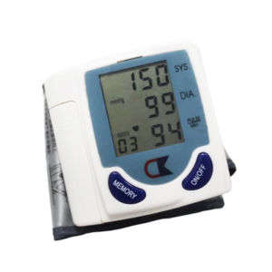 New Wrist Digital Electronic Blood Pressure Monitor + Heart Rate Meter
