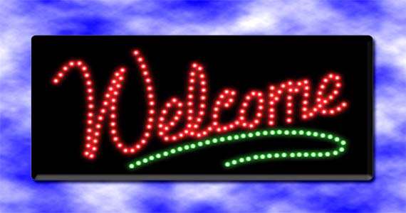 Welcome Led display Sign/monitor, Great for all businesses
