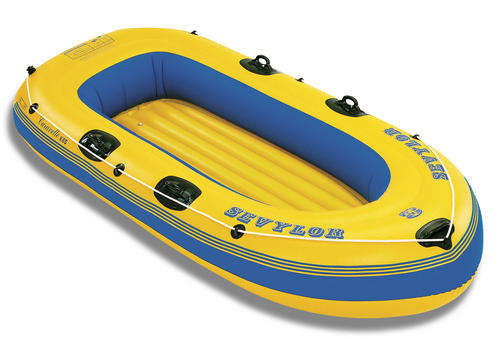 New 2 Person Inflatable Boat w/ Oar & Foot Pump