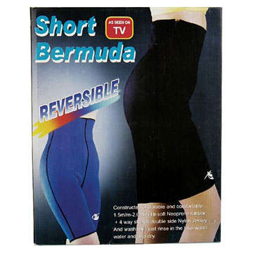 New Reversible Short Bermuda. Hi-Soft Neoprene rubbor - As seen on TV